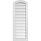 Ekena Millwork Arch Top Surface Mount PVC Gable Vent: Functional, w/ 2"W x 2"P Brickmould Sill Frame, 14"W x 38"H GVPAR14X3803SF - alternate 1
